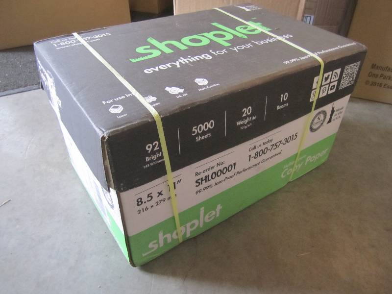 lot 19 image: Case of 5000 Sheets 8.5 x 11 Copy...