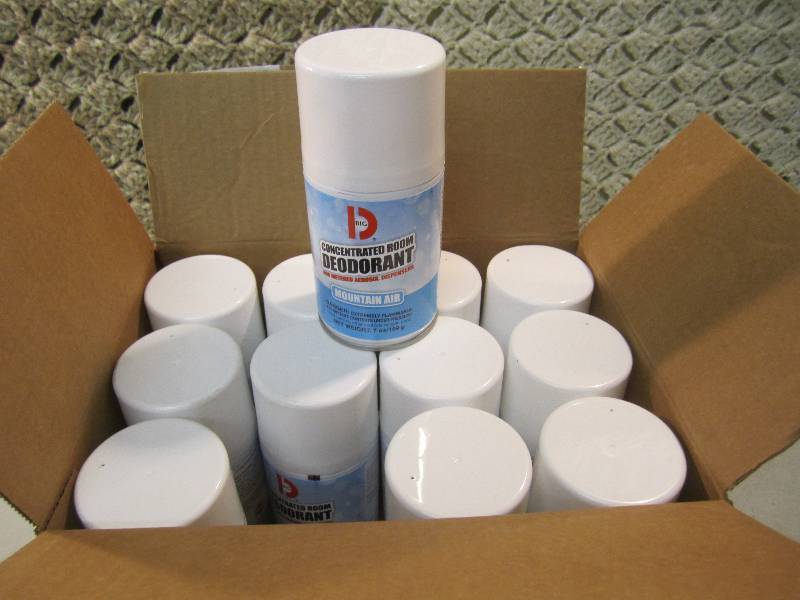 lot 74 image: Case of 12 Cans Concentrated Room D...