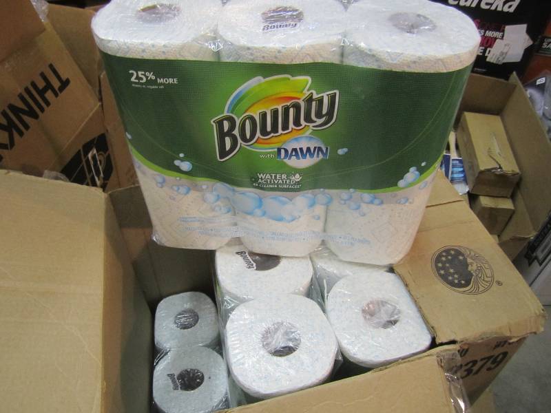 lot 89 image: Case of 24 Rolls Bounty with Dawn P...
