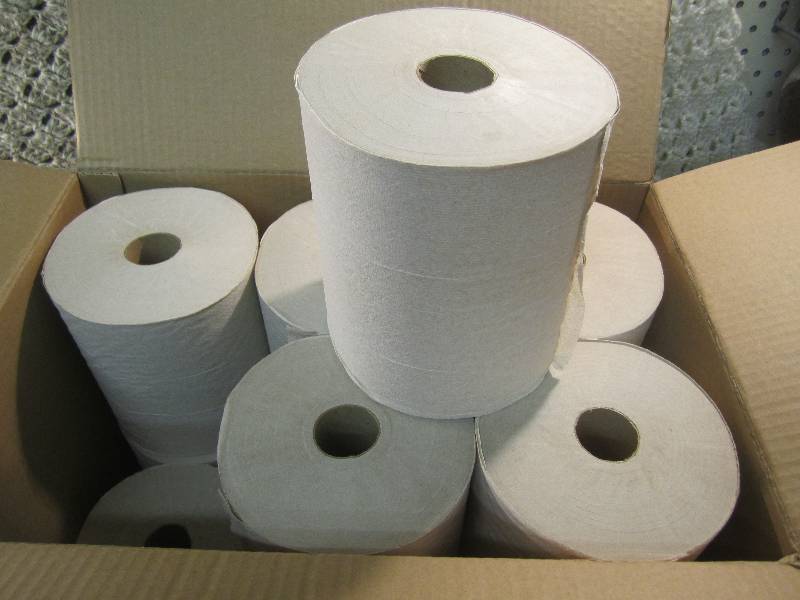 lot 97 image: Case of 12 Rolled Towels Natural 7....