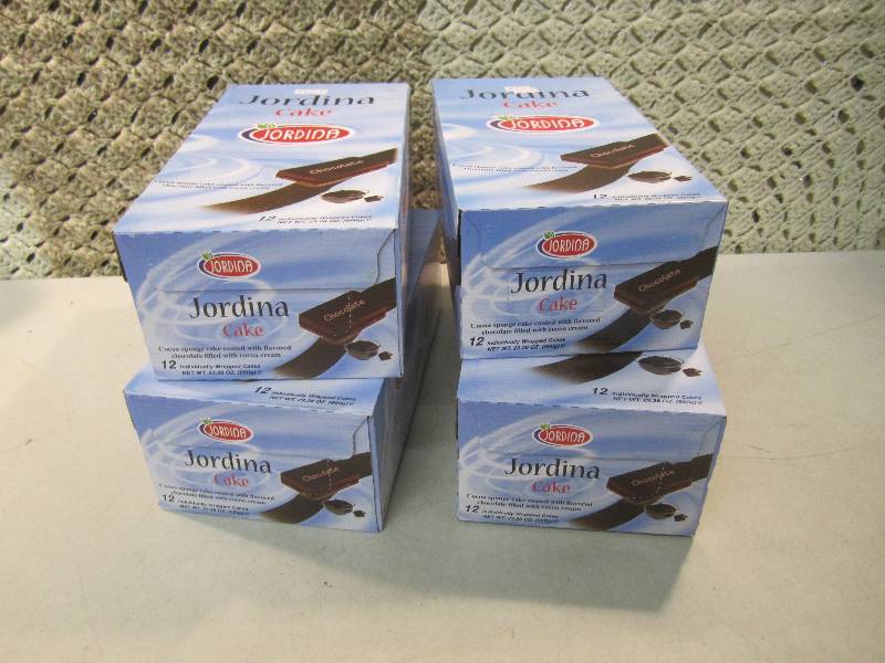 lot 126 image: Lot of 4 Boxes Jordina Cakes 12 Ind...