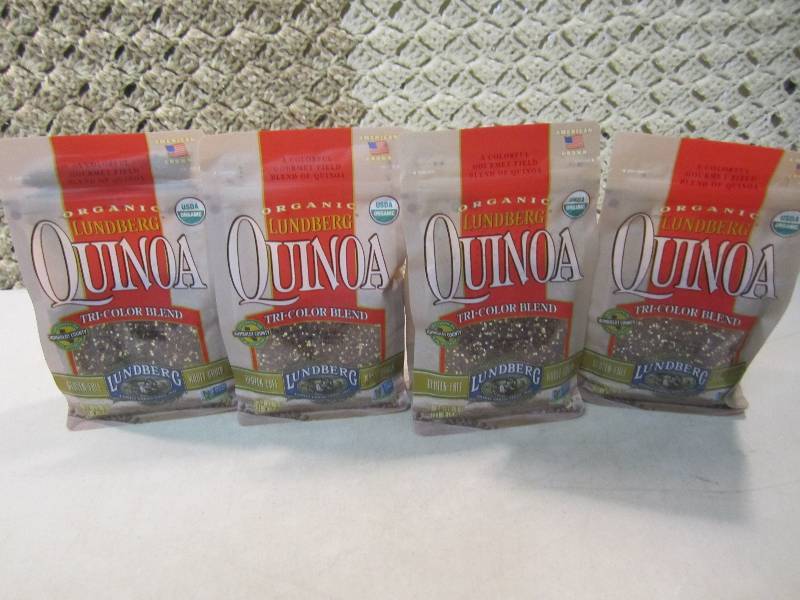 lot 149 image: Lot of 4 Bags Organic Lundburg Quin...