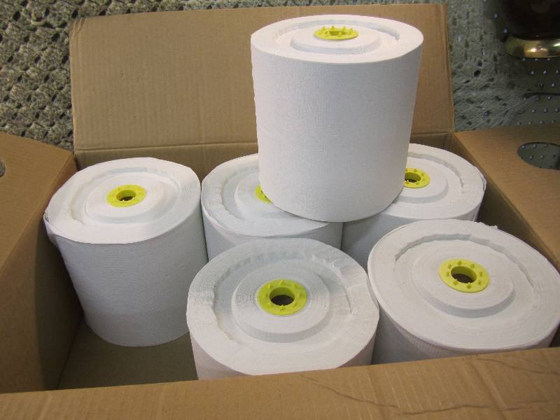 lot 176 image: Case of 6 White High Capacity Roll ...