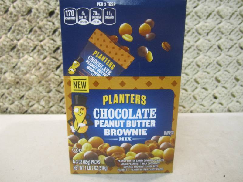 lot 217 image: Box of 6 Packs Planters Chocolate P...