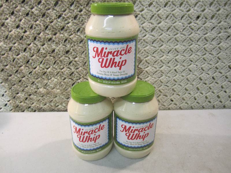 lot 238 image: Lot of 3 Jars Olive Oil Miracle Whi...