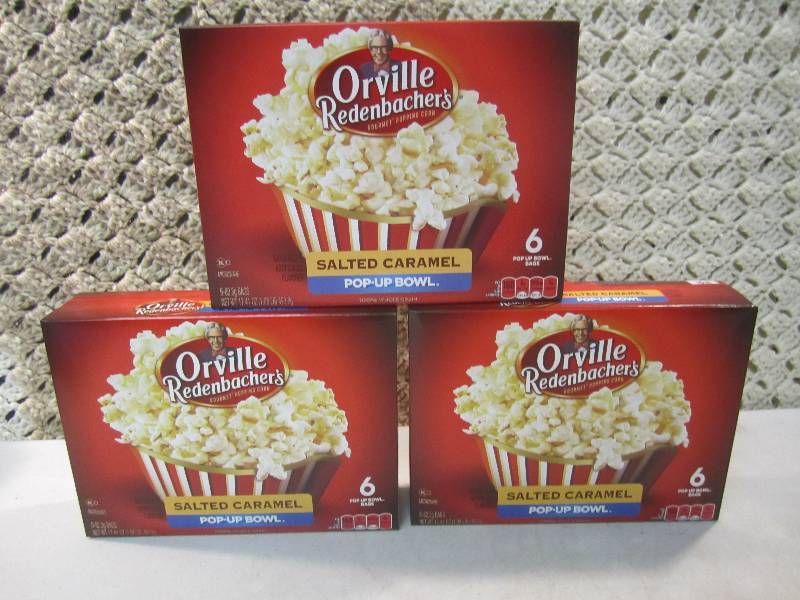lot 246 image: Lot of 3 Boxes Orville Redenbachers...