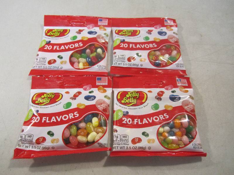 lot 271 image: Lot of 4 Bags Jelly Belly 20 Flavor...