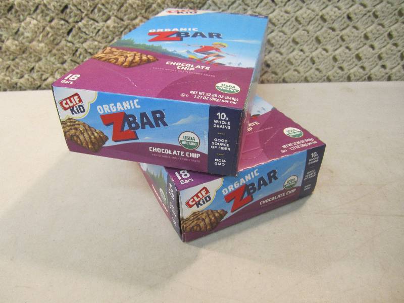 lot 278 image: 2 Boxes with 18 Bars each Clif Kid ...