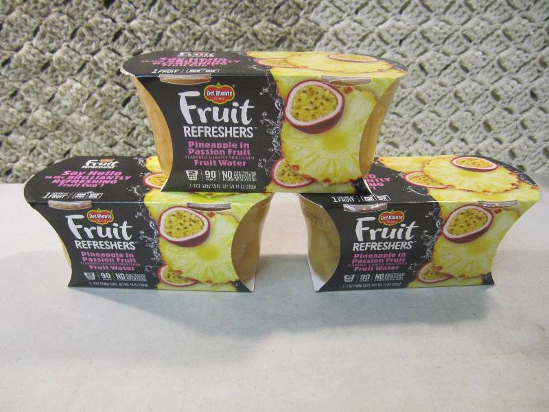 lot 282 image: Lot of 3 - 2 packs Del Monte Refres...