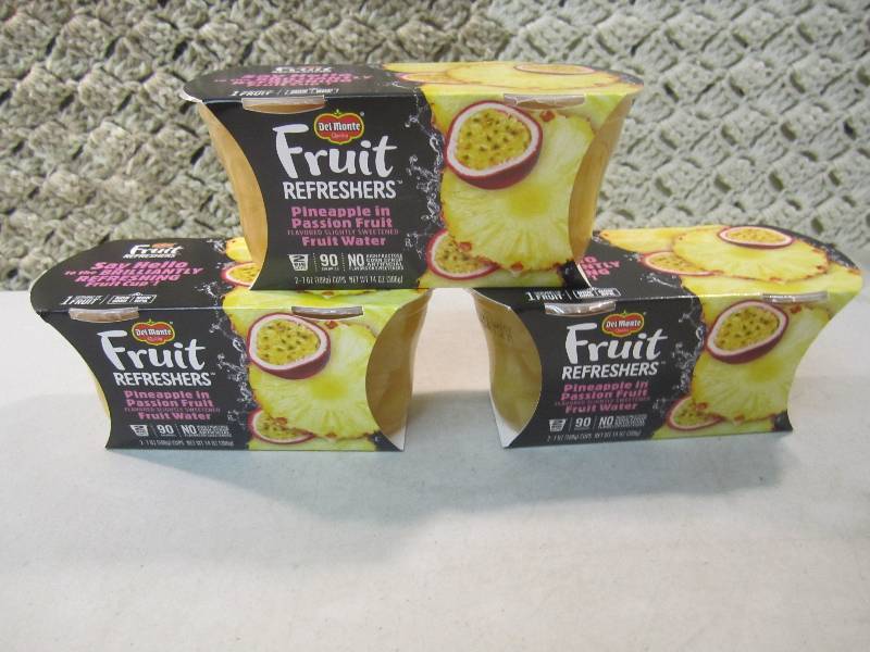 lot 283 image: Lot of 3 - 2 packs Del Monte Refres...