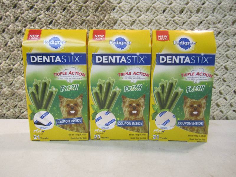 lot 288 image: Lot of 3 Boxes Pedigree DentaStix D...