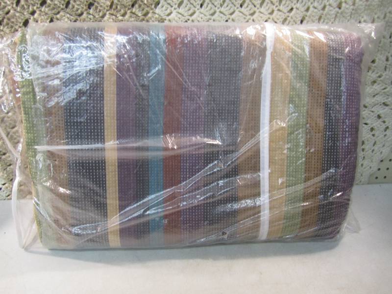 lot 295 image: FullQueen Size Multi-Color Stripe ...