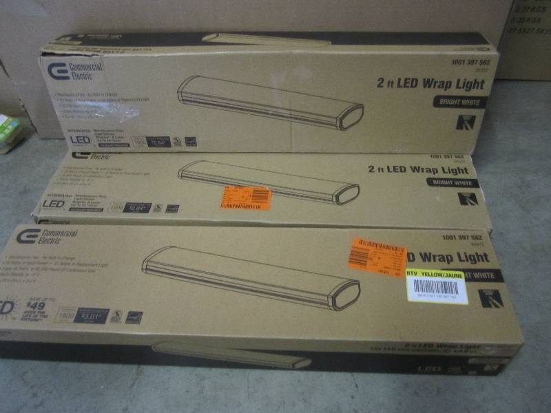 lot 354 image: Lot of 3 - 2 ft LED Wrap Lights Bri...