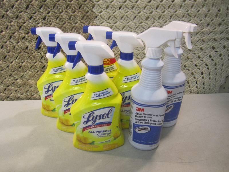 lot 419 image: Mixed Lot of Spray Cleaners 5 Lysol...