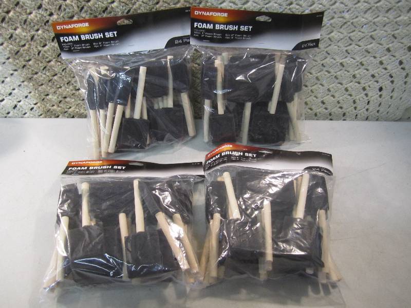 lot 431 image: Lot of 4 - 24 pack Foam Brush Sets ...