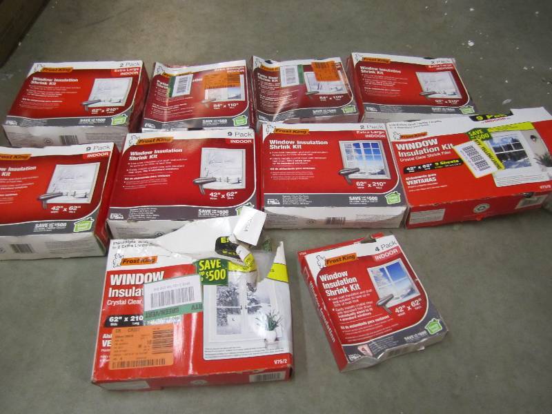 lot 416 image: Lot of Misc Window Insulation Kits ...