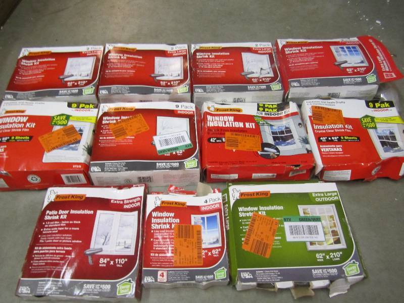 lot 417 image: Lot of Misc Window Insulation Kits ...