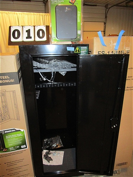 lot 10 image: Stack-On 14 Gun Steel Security Cabinet