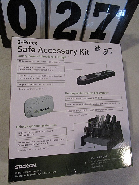 lot 27 image: Stack-On 3 Pc Safe Accessory Kit