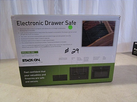 lot 29 image: Stack-On Personal  Drawer Security Safe