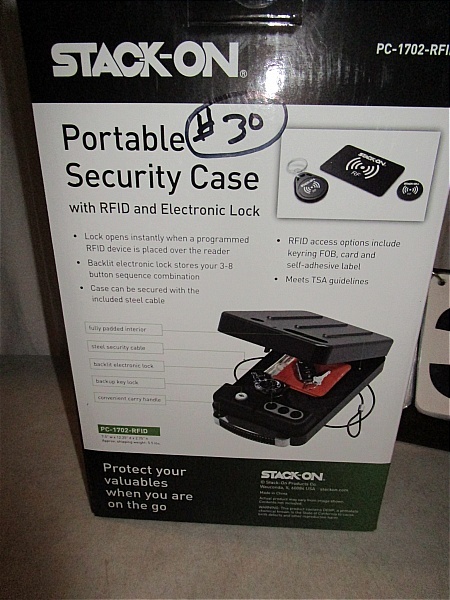 lot 30 image: Stack-On  Portable Security Case with Quick Access RFID Lock