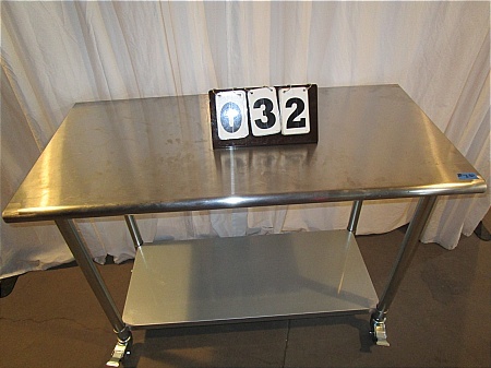 lot 32 image: Stainless Steel Prep Table
