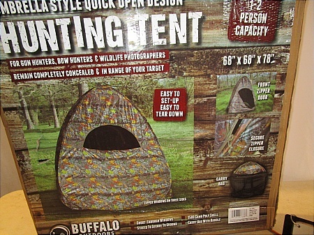 lot 47 image: Buffalo Outdoors Hunting Tent