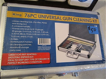 lot 50 image: King 76 PC Universal Gun Cleaning Kit