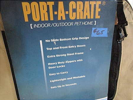 lot 65 image: Port-A-Crate - Portable Pet Kennel