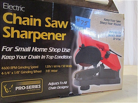 lot 75 image: Electric Chain Saw Sharpener
