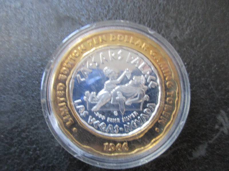 Limited Edition Gaming Token Caesar Palace Las Vegas 1-Ounce .999 Fine Silver
