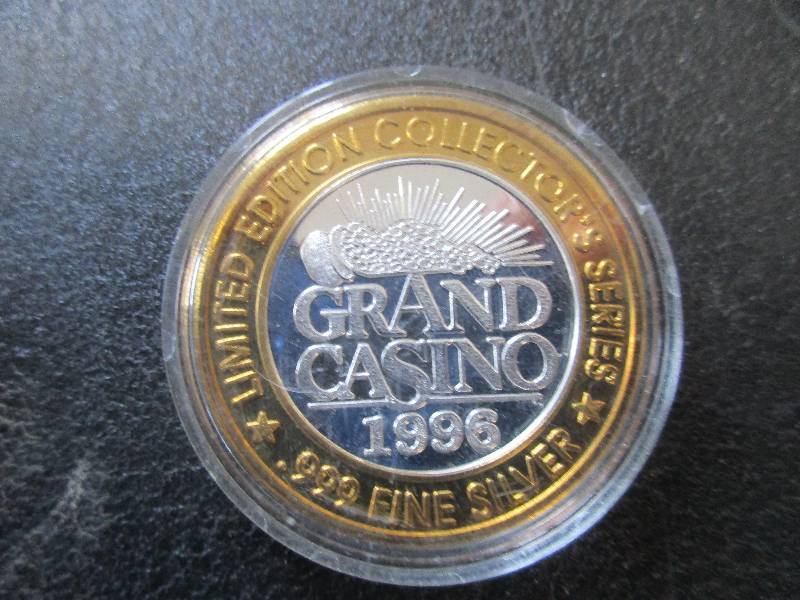 Limited Edition Gaming Token Grand Casino 1996, 1-Ounce .999 Fine Silver