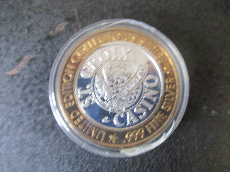 Limited Edition Gaming Token St. Croix Casino Chippewa Indians, 1-Ounce .999 Fine Silver