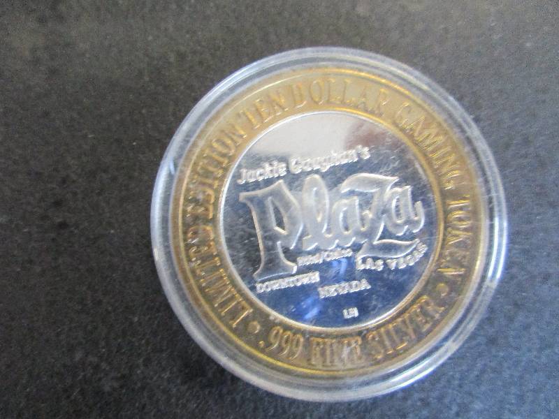 Limited Edition Gaming Token Plaza Las Vegas, 1-Ounce .999 Fine Silver