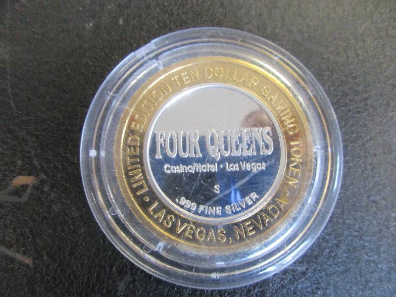 Limited Edition Gaming Token Queen of Spades Pallas Las Vegas, 1-Ounce .999 Fine Silver