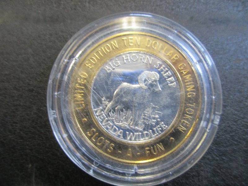Limited Edition Gaming Token Big Horn Sheep 2006 Las Vegas, 1-Ounce .999 Fine Silver