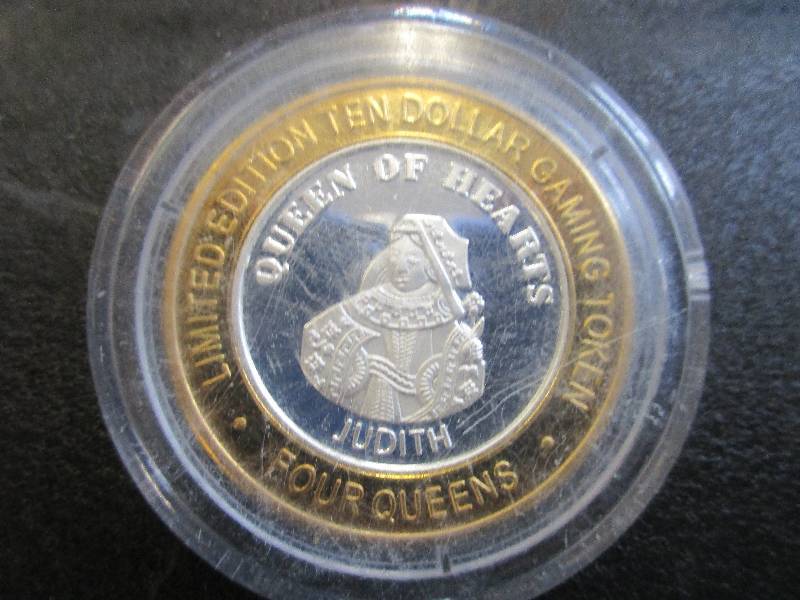 Limited Edition Gaming Token Four Queen Las Vegas, 1-Ounce .999 Fine Silver