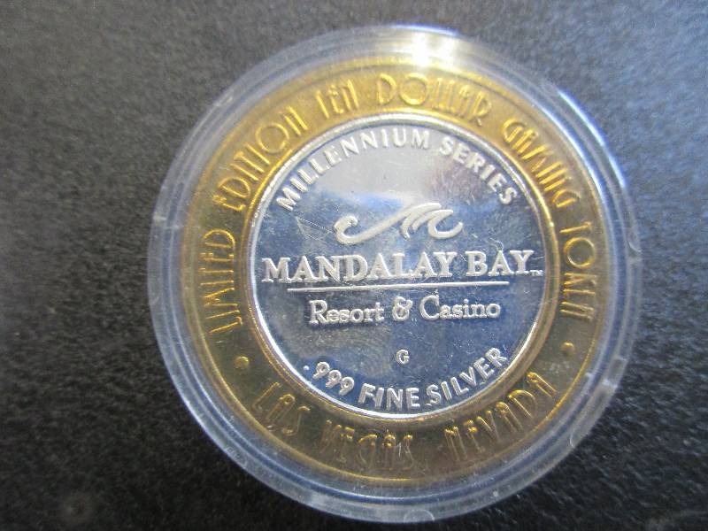 Limited Edition Gaming Token Mandalay Bay, 1-Ounce .999 Fine Silver