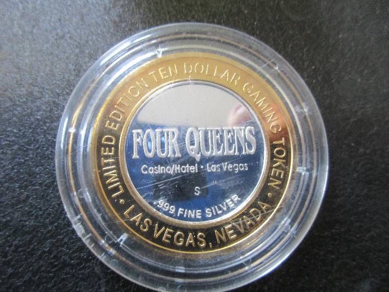 Limited Edition Gaming Token Four Queen Casino Las Vegas, 1-Ounce .999 Fine Silver