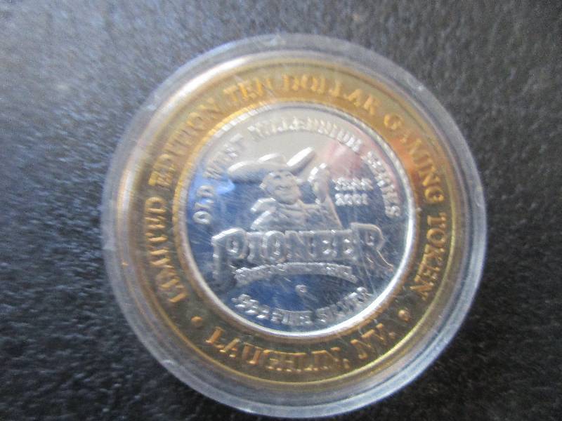 Limited Edition Gaming Token Ann Oakley Pioneer Casino Vegas, 1-Ounce .999 Fine Silver