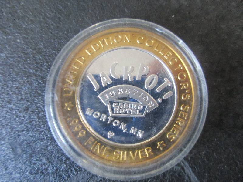 Limited Edition Gaming Token Horses Jackpot, 1-Ounce .999 Fine Silver