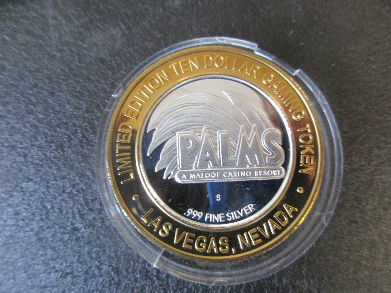 Limited Edition Gaming Token Palms Las Vegas, 1-Ounce .999 Fine Silver