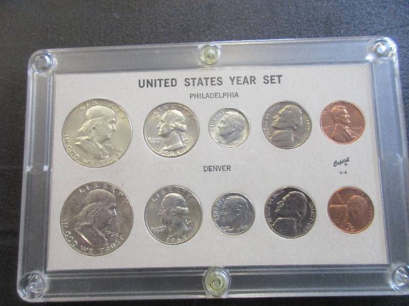 Silver United States Year Set - 1963 PhiladelphiaDenver - 90% Silver in Nice Case