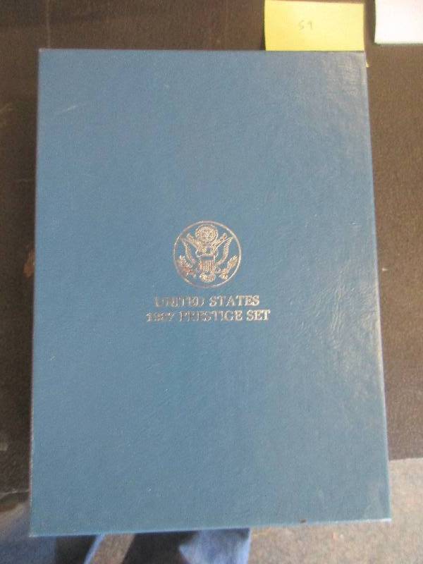 United States Mint 1987 Prestige Set - Silver Dollar 90% Silver - Nice Case, Mint Condition
