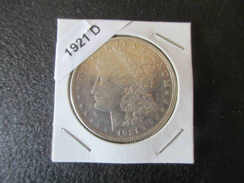 UNC 1921-D Morgan Silver Dollar