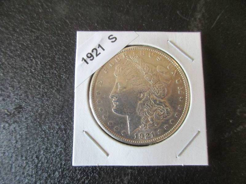 UNC 1921-S Morgan Silver Dollar
