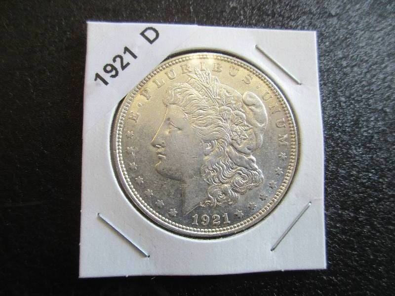 UNC 1921-D Morgan Silver Dollar