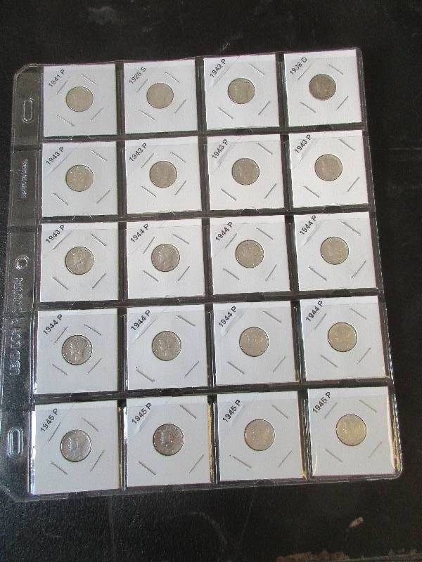 Lot of (20) Mercury Silver Dimes