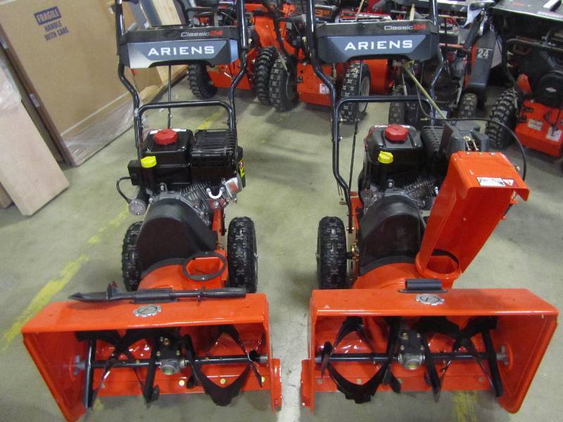lot 8 image: Ariens Classic 24 in. 2-Stage Electric Start Gas Snow Blower (x2)