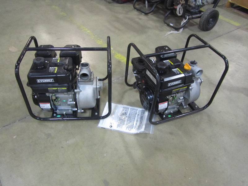 lot 30 image: Everbilt 5.5 HP Gas-Powered Utility Pump (x2)